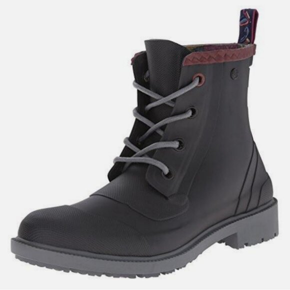 Ted Baker Epsalo Black Rubber Ankle Rain Boot